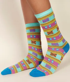 Crossed Ladies Socks