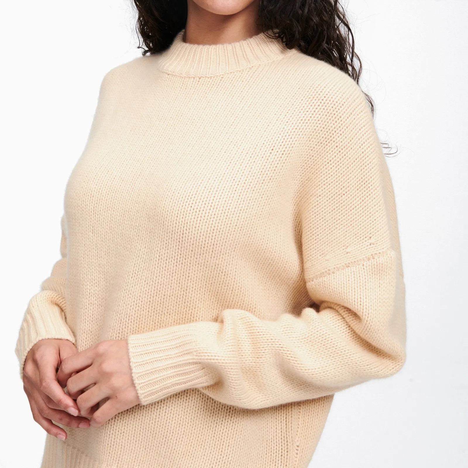 Cashmere Oversized Crewneck Sweater