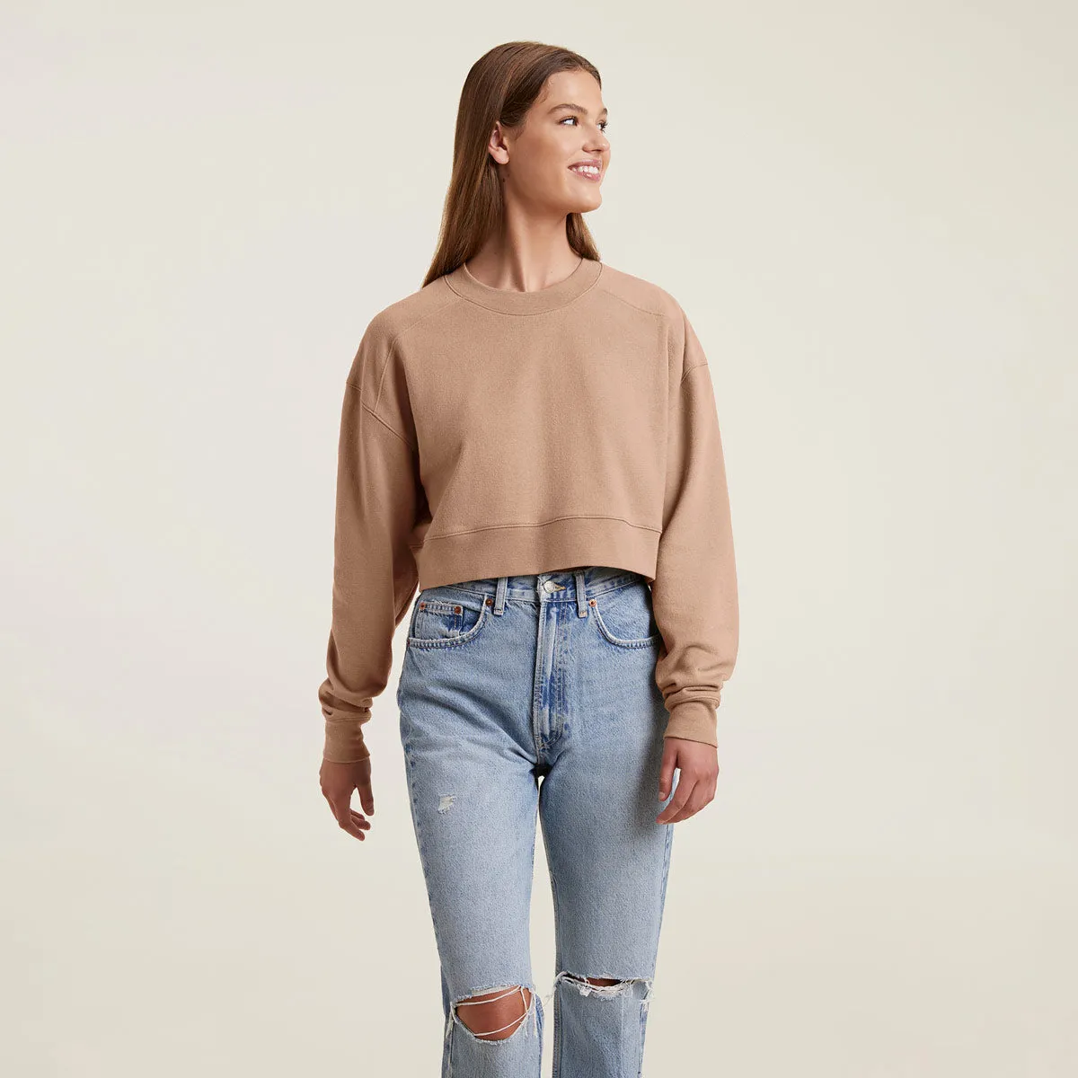 Cropped Crewneck Sweatshirt