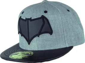 Dawn Of Justice Batman Logo Grey/Black Snapback Cap