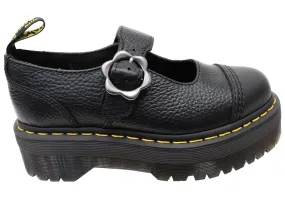 Dr Martens Womens Addina Platform Leather Mary Jane Shoes