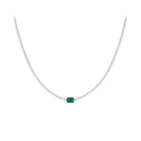 Jenny Emerald Diamond Necklace