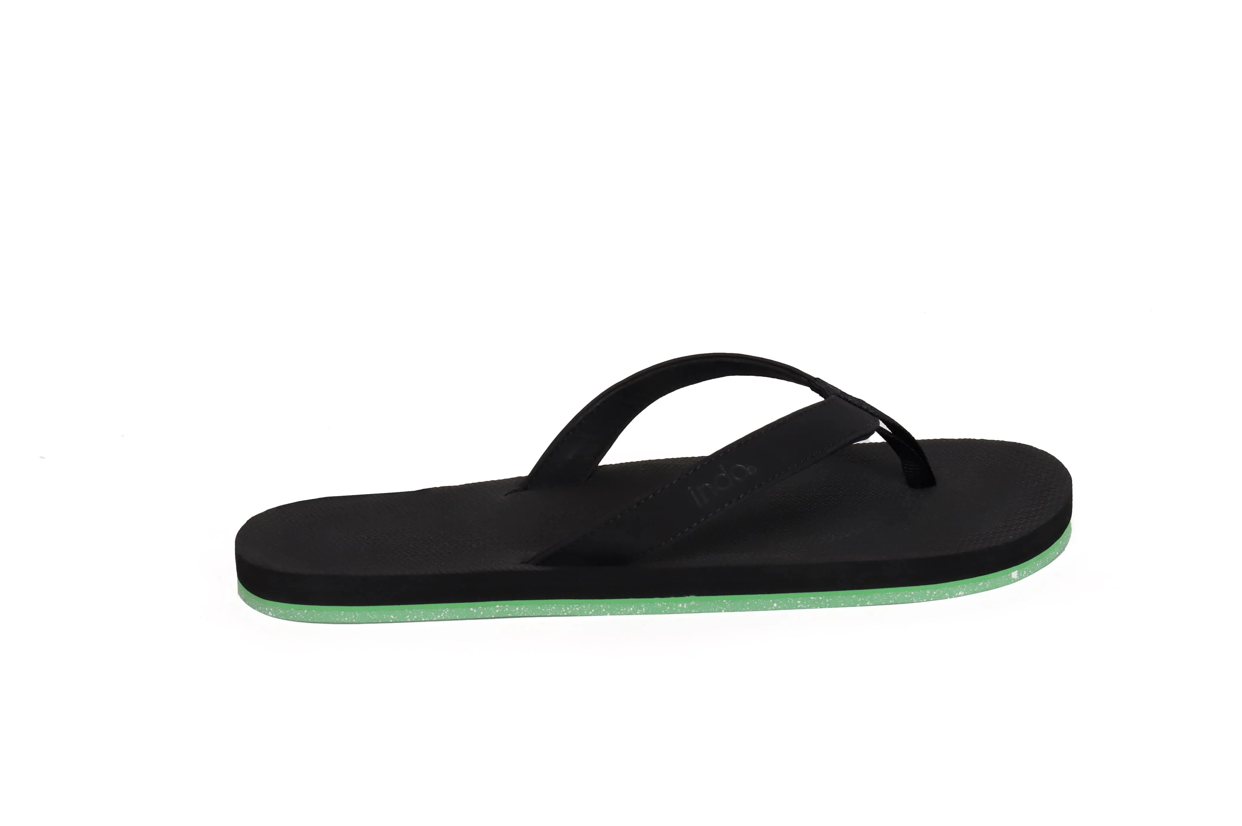 Men’s Flip Flops Sneaker Sole - Lime Sole/Black