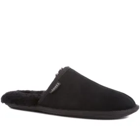 Men's Sheepskin Lined Slippers - DALBY / 319 282