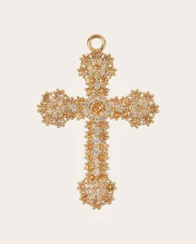 The Kourtney cross pendant - champagne