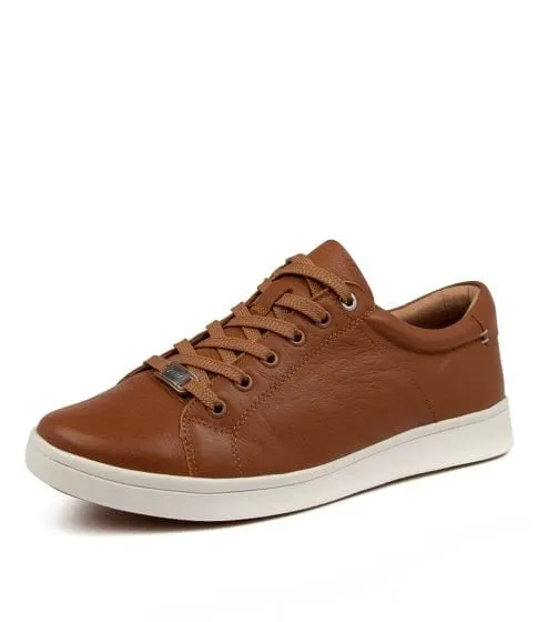 Ziera Delilah ~ Red ~ Tan ~ XF-ZR Leather Sneaker